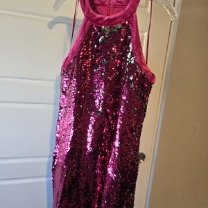 Sam Edelman Vibrant Pink Sequin Dress